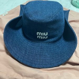 NWT 100% authentic Miu Miu denim cowboy hat size M! Hard to get